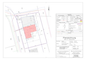 Lageplan zum Bauantrag